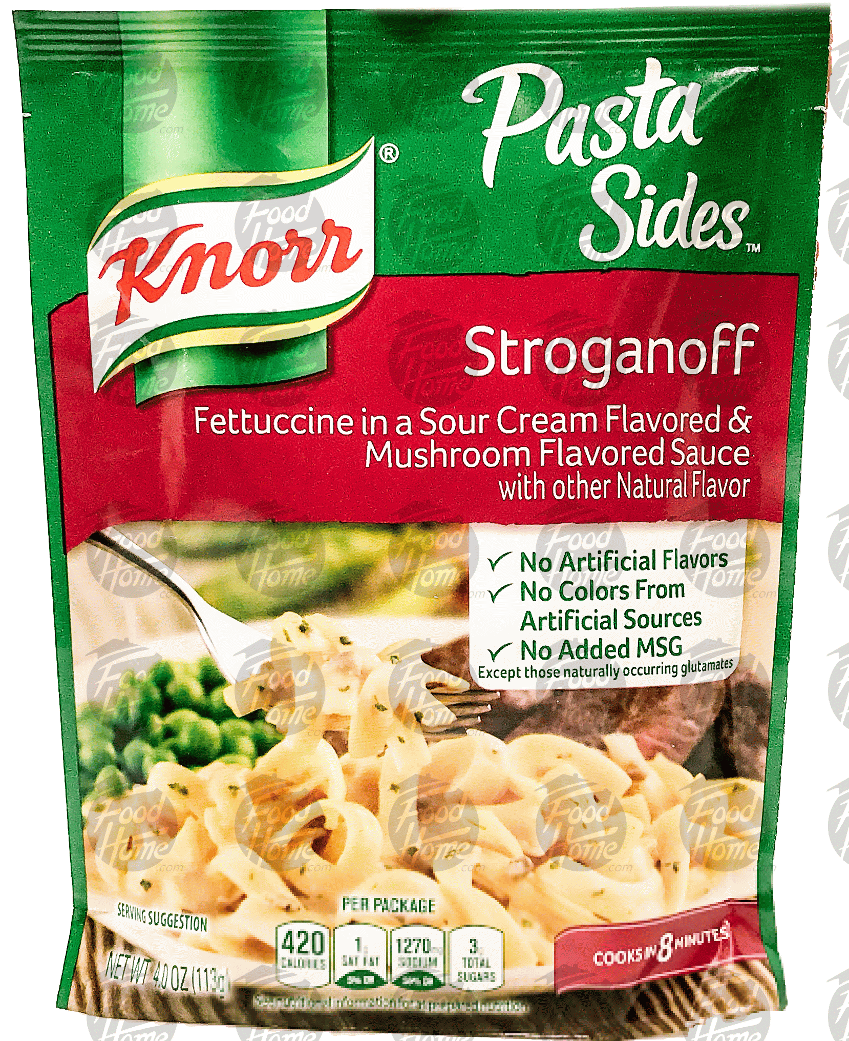 Knorr Pasta Sides stroganoff, fettuccini in a sour cream flavored & mushroom flavored sauce Full-Size Picture